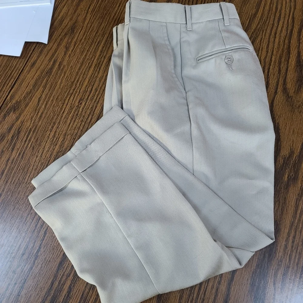 George Boys Khaki Cuffed Dress Pants Size 8/10